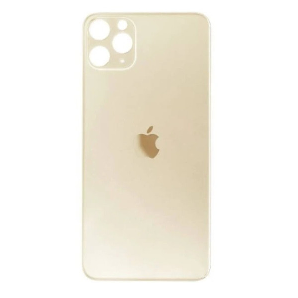 Заднее стекло корпуса со стеклом камеры для Apple iPhone 11 Pro Max (Золотистый)