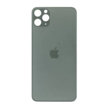 Заднее стекло корпуса со стеклом камеры для Apple iPhone 11 Pro Max (Темно-зеленый)