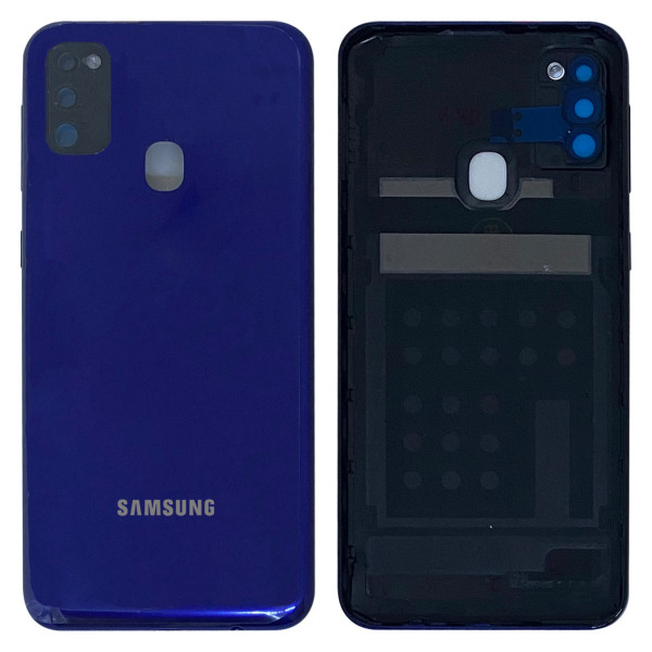 Задняя панель корпуса для Samsung M215 Galaxy M21 (2020) (Синий)