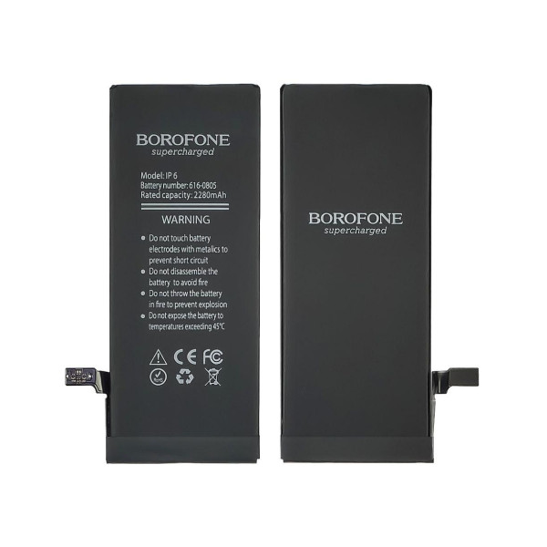 Акумулятор (АКБ) Borofone для Apple iPhone 6, посилений (2280 mAh)