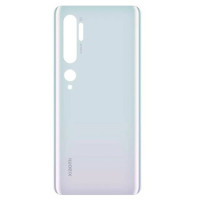 Заднее стекло корпуса (Крышка) для Xiaomi Mi Note 10 (Белое) Glacier White