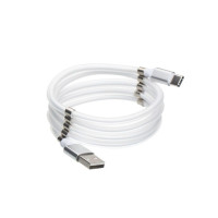 USB кабель магнітний Supercalla Type-C, 1m (Білий) Оригінал