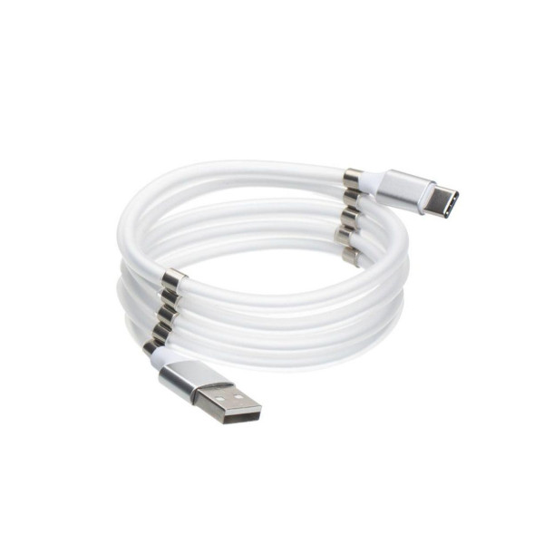 USB кабель магнітний Supercalla Type-C, 1m (Білий) Оригінал