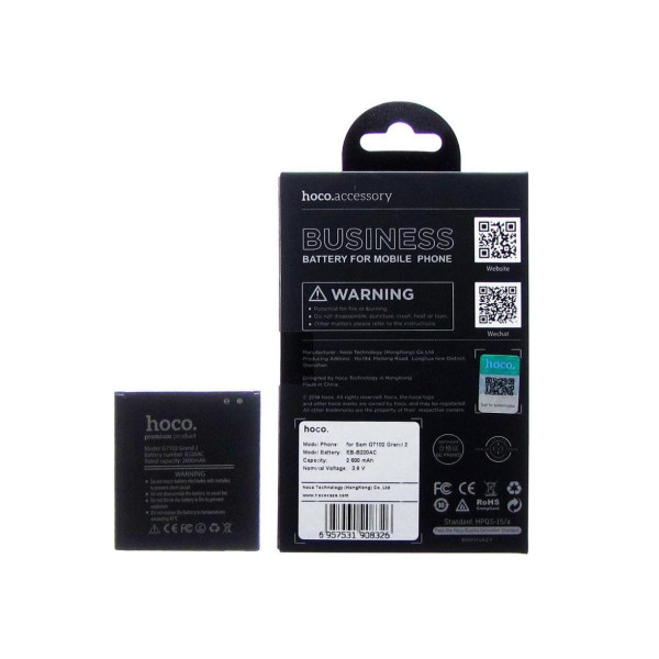Акумулятори Hoco B220AC для Samsung G7102 | Grand 2 Duos (3.8V 2600 mAh) Оригінал