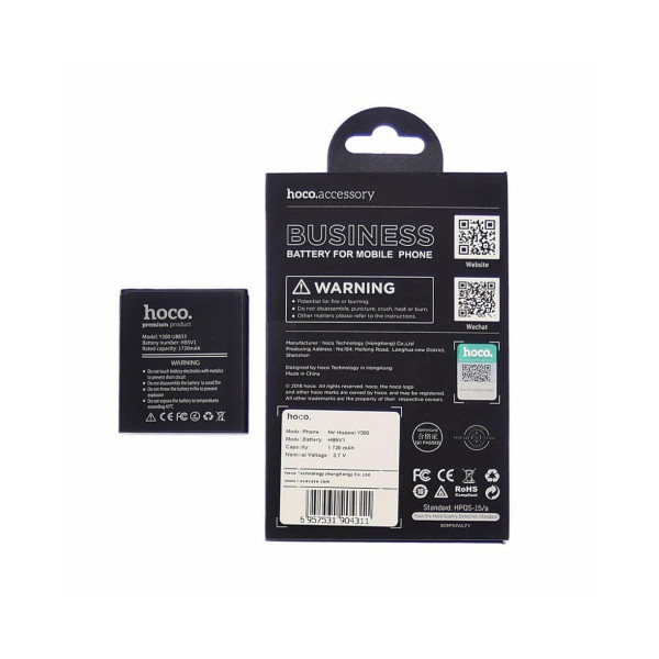 Аккумулятор Hoco HB5V1 для Huawei U8833 | Y300 | Y511-U30 | Y5C | Y541 (3.7V, 1730 mAh) Оригинал