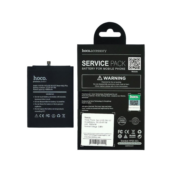 Аккумулятор (АКБ) Hoco SCUD-WT-N6 для Samsung A107 A10S | A207 A20S | Honor Holly 2 Plus (Li-Ion 3.82V 4000 mAh) Оригинал