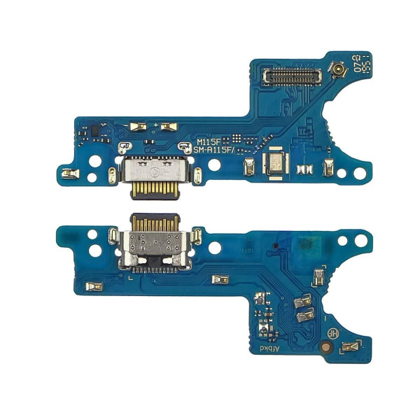 Разъем зарядки (нижняя плата) Samsung A115 Galaxy A11 | M115 Galaxy M11 на плате с микрофоном и компонентами