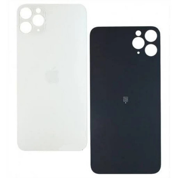 Задняя крышка (стекло) iPhone 12 Pro Max со стеклом камеры (Белое)