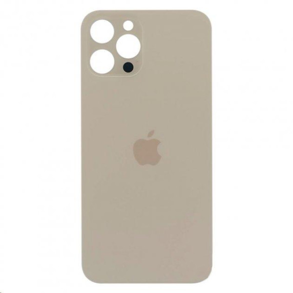 Задняя крышка (стекло) iPhone 12 Pro Max со стеклом камеры (Золотистая) Graphite