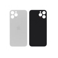 Задняя крышка (стекло) iPhone 12 Pro со стеклом камеры (Белая)