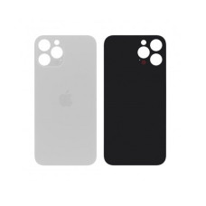 Задняя крышка (стекло) iPhone 12 Pro со стеклом камеры (Белая)