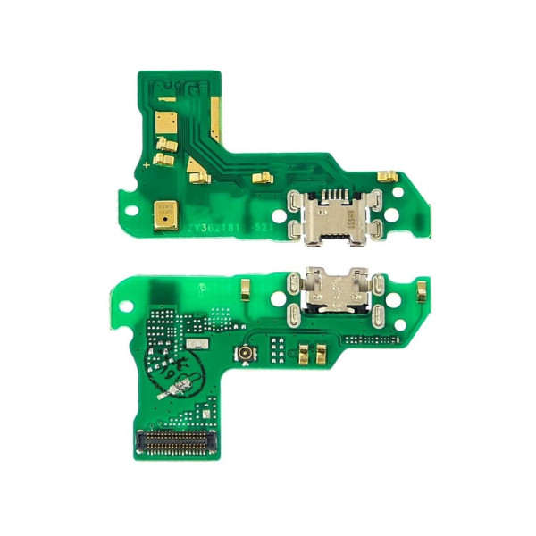 Нижняя плата для Huawei Y6 (2018) (ATU-L21 | ATU-L22) с разъемом зарядки, микрофоном и компонентами