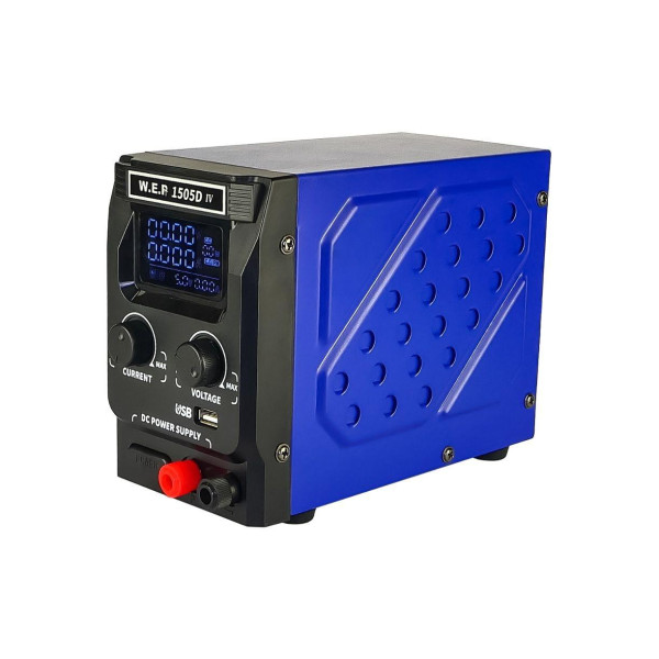 Блок питания WEP 1505D-IV (импульсный, с цифровой индикацией) (V/A/W), USB fast charge 15V, 5A