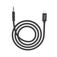 AUX кабель Hoco UPA13, 1m Lightning-3.5 mm (Черный) Оригинал