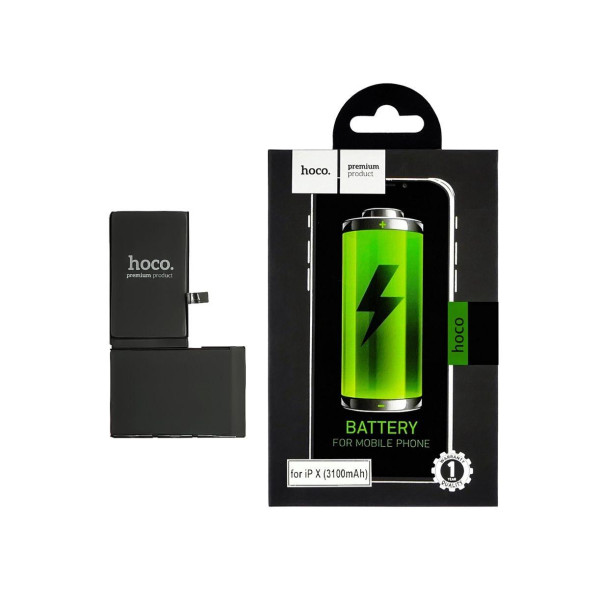 Акумулятор (АКБ) Hoco для Apple iPhone X, посилений (Li-Ion 3.81V, 3100mAh) Оригінал