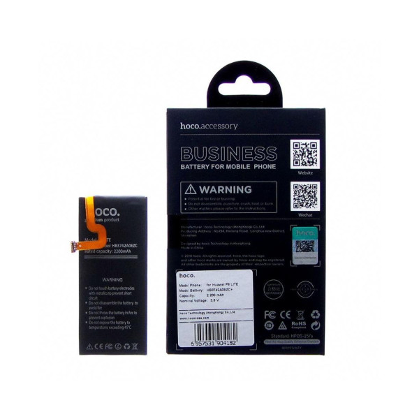 Аккумулятор АКБ Hoco HB3742A0EZC+ для Huawei P8 Lite | Y3 (2017) | GR3 | Enjoy 5S (3.8V, 2200mAh) Оригинал