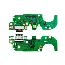 Нижняя плата (Flex cable) с разъемом зарядки Nokia 8.1 с микрофоном и компонентами