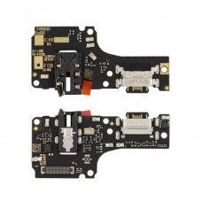 Нижняя плата (Flex cable) для Xiaomi Redmi Note 10 с микрофоном и компонентами Original