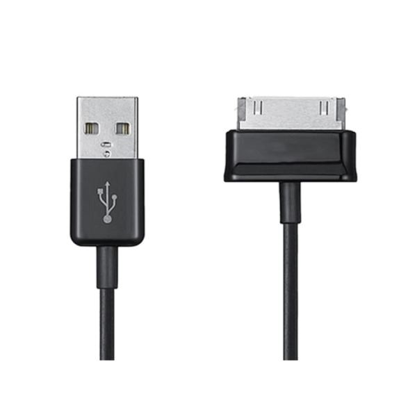 USB кабель Samsung P1000 1m (30 pin) в упаковці (Чорний)