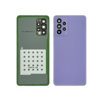 Задня кришка Samsung A525 Galaxy A52 (2021) зі склом камери (Світло-фіолетова) Оригінал Китай