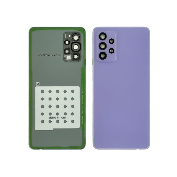Задня кришка Samsung A525 Galaxy A52 (2021) зі склом камери (Світло-фіолетова) Оригінал Китай