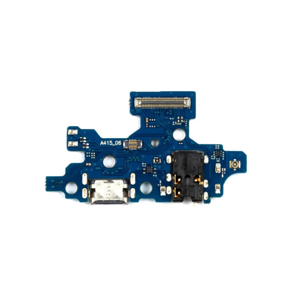 Нижняя плата (Flat cable) Samsung A415 Galaxy A41 на плате с микрофоном и компонентами