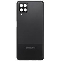 Задня кришка Samsung A125 Galaxy A12 (2020) зі склом камери (Чорна) Оригінал Китай