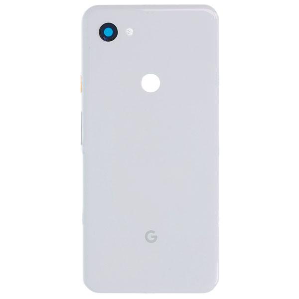 Задня кришка для Google Pixel 3A, зі склом камери (Біла) Оригінал
