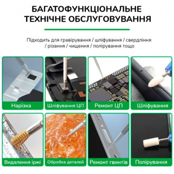 Ручной мини дрель, полировальная машинка Relife RL-068B, с зарядным устройством