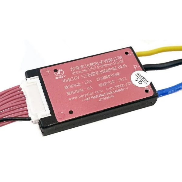 Плата захисту акумулятора BMS Daly 10S (20A, 36v, li-ion)