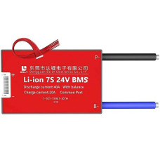 Плата защиты аккумулятора BMS Daly 7S (40А, 24v, li-ion)