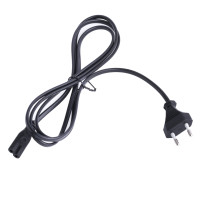 Шнур живлення Xiaomi m365 (H03VVH2-F, 220V, 2*0,75 мм) 1.2м (Чорний)