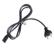 Шнур живлення Xiaomi m365 (H03VVH2-F, 220V, 2*0,75 мм) 1.2м (Чорний)