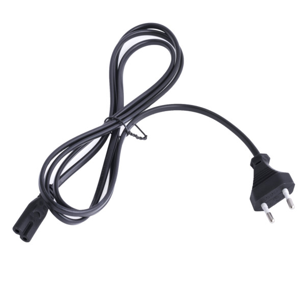 Шнур живлення Xiaomi m365 (H03VVH2-F, 220V, 2*0,75 мм) 1.2м (Чорний)