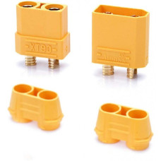 Силовий роз'єм XT90-H (F+M+2 ковпачка) (90A, 500V)