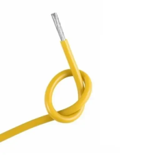 Силіконовий багатожильний гнучкий провід AWG 24 yellow (1 метр)