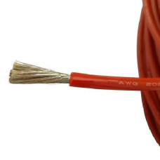 Силиконовый многожильный гибкий провод AWG 24 red (1 метр)