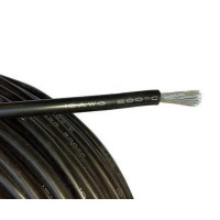 Силиконовый многожильный гибкий провод AWG 16 black (1 метр)