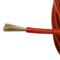 Силіконовий багатожильний гнучкий провід AWG 8 red (1 метр)