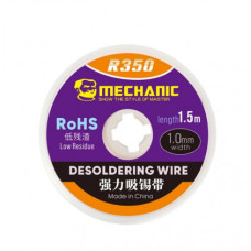 Обплетення для зняття припою Mechanic R350 1015, довжина: 1.5 m, ширина: 1.0 mm