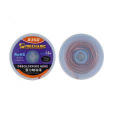 Обплетення для зняття припою Mechanic R350 1015, довжина: 1.5 m, ширина: 1.5 mm