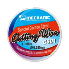 Струна сепараторная для отделения стекла дисплея Mechanic CS01 D=0,035 mm L=100 m (карбоновая)