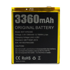 Аккумулятор АКБ для Doogee Y7 (BAT18763360) (Li-ion 3.8V 3360mAh) Оригинал Китай