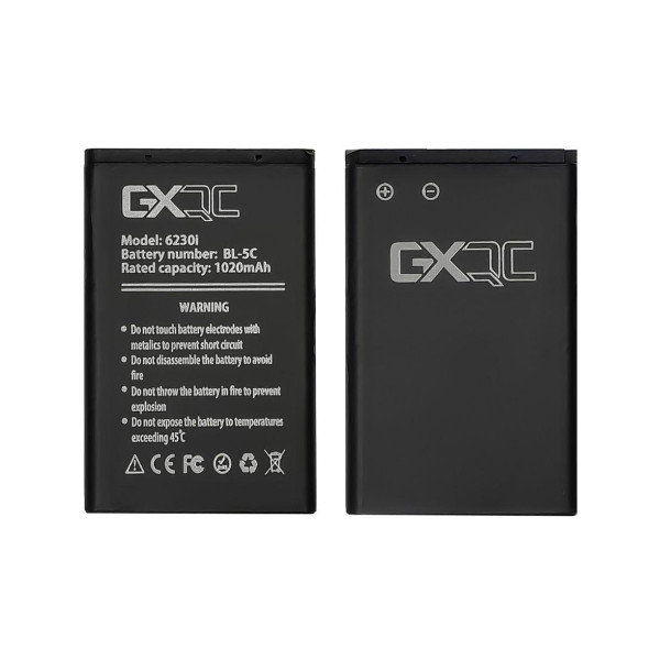 Акумулятор (АКБ) GX BL-5C для Nokia 2300 | 3100 | 5030 | 6230 | 6230i | 6600 | 6630 | C1-00 | C2-00 (1020mAh)