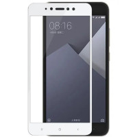 Скло захисне для Xiaomi Redmi Note 5A Pro (0,3мм, 5D, біле) Full Glue