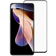 Защитное стекло для Xiaomi Redmi Note 11 Pro | Redmi Note 11 Pro (5G) (0,3мм, 5D, черное) Full Glue