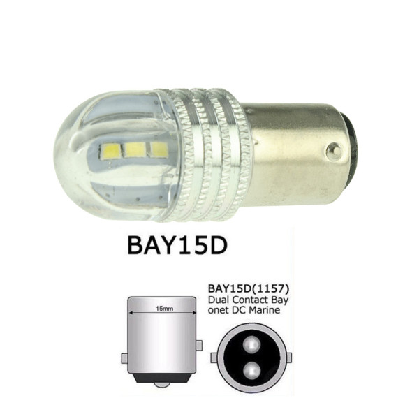 Светодиодная лампа Cyclone S25-076(2) 3030-6 12V