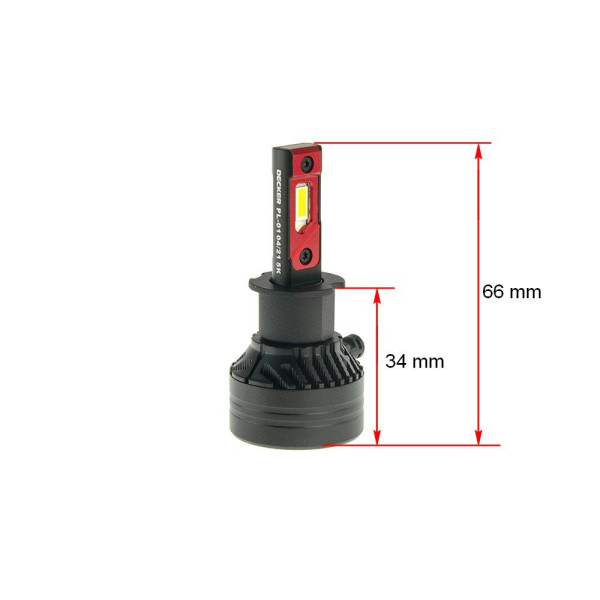 Светодиодная лампа Decker LED PL-01 5K H3 (1шт)