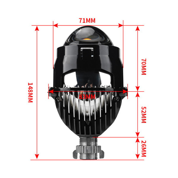 LED линза Cyclone BL 2.5" I1 35W