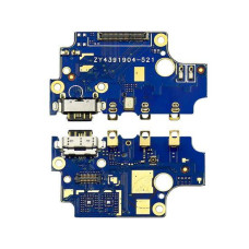 Нижняя плата (Flex cable) с разъемом зарядки Nokia 8 с микрофоном и компонентами